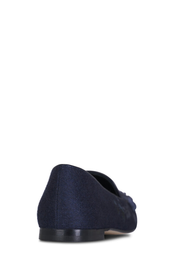 Arteana - Flora Navy Slipper 