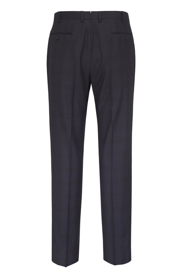 Brioni Navy Blue 150's Check Wool Suit - view 5