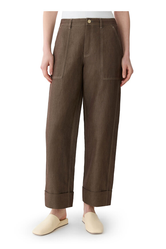 Lafayette 148 New York Root Highline Straight Leg Ankle Pant - view 2