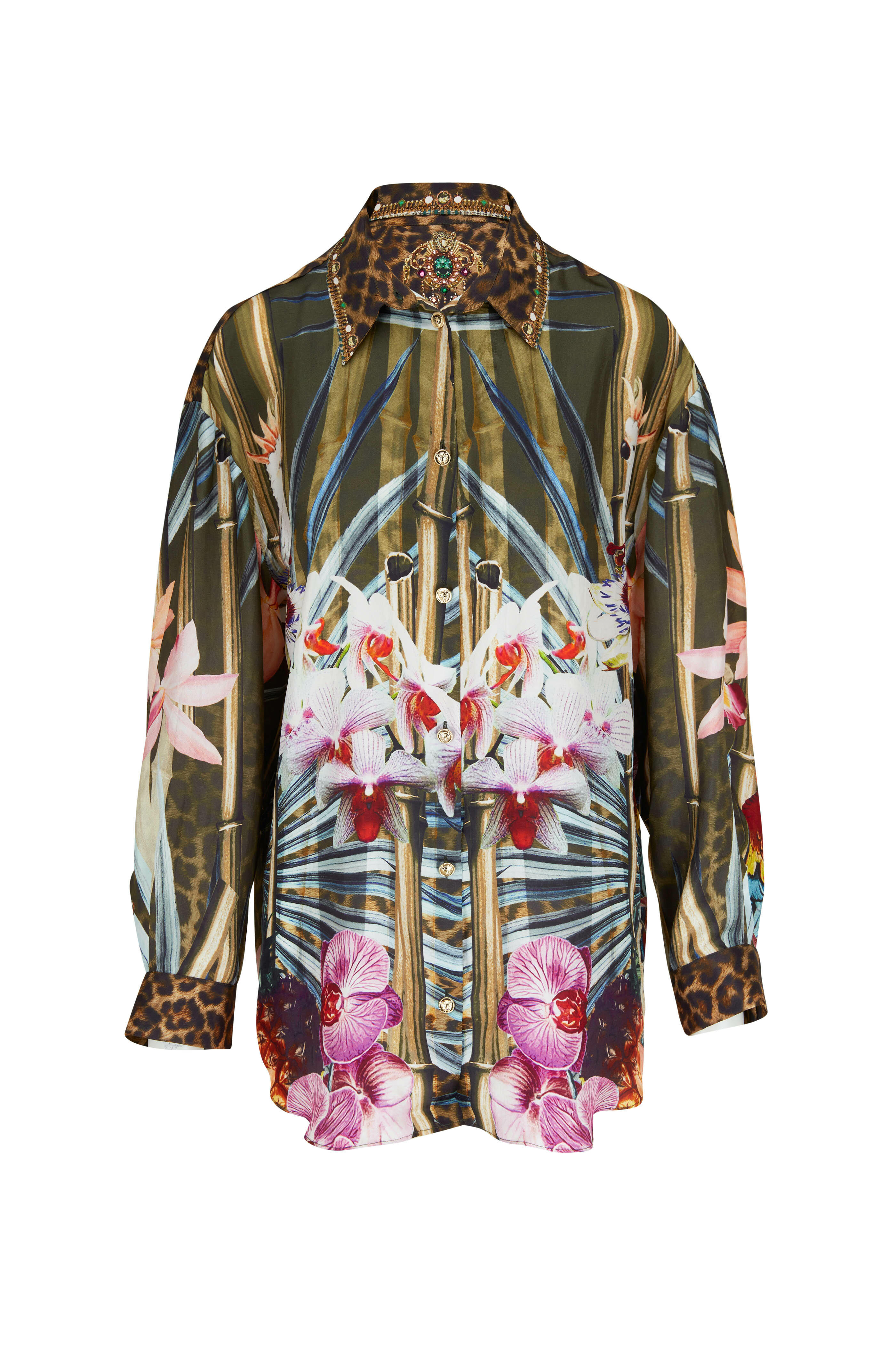 Camilla - Passport To Paradise Multicolor Oversized Blouse