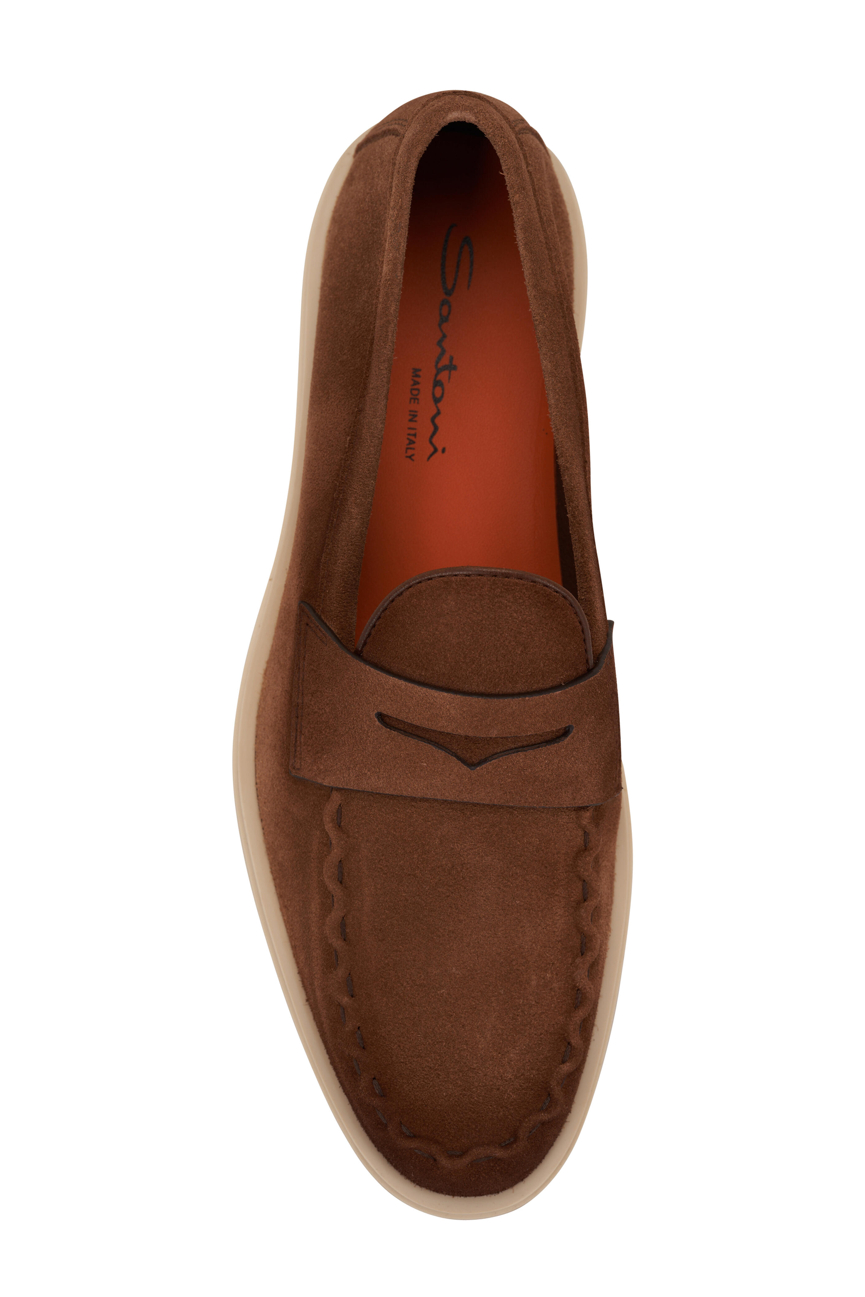Santoni - Detroit Brown Suede Loafer