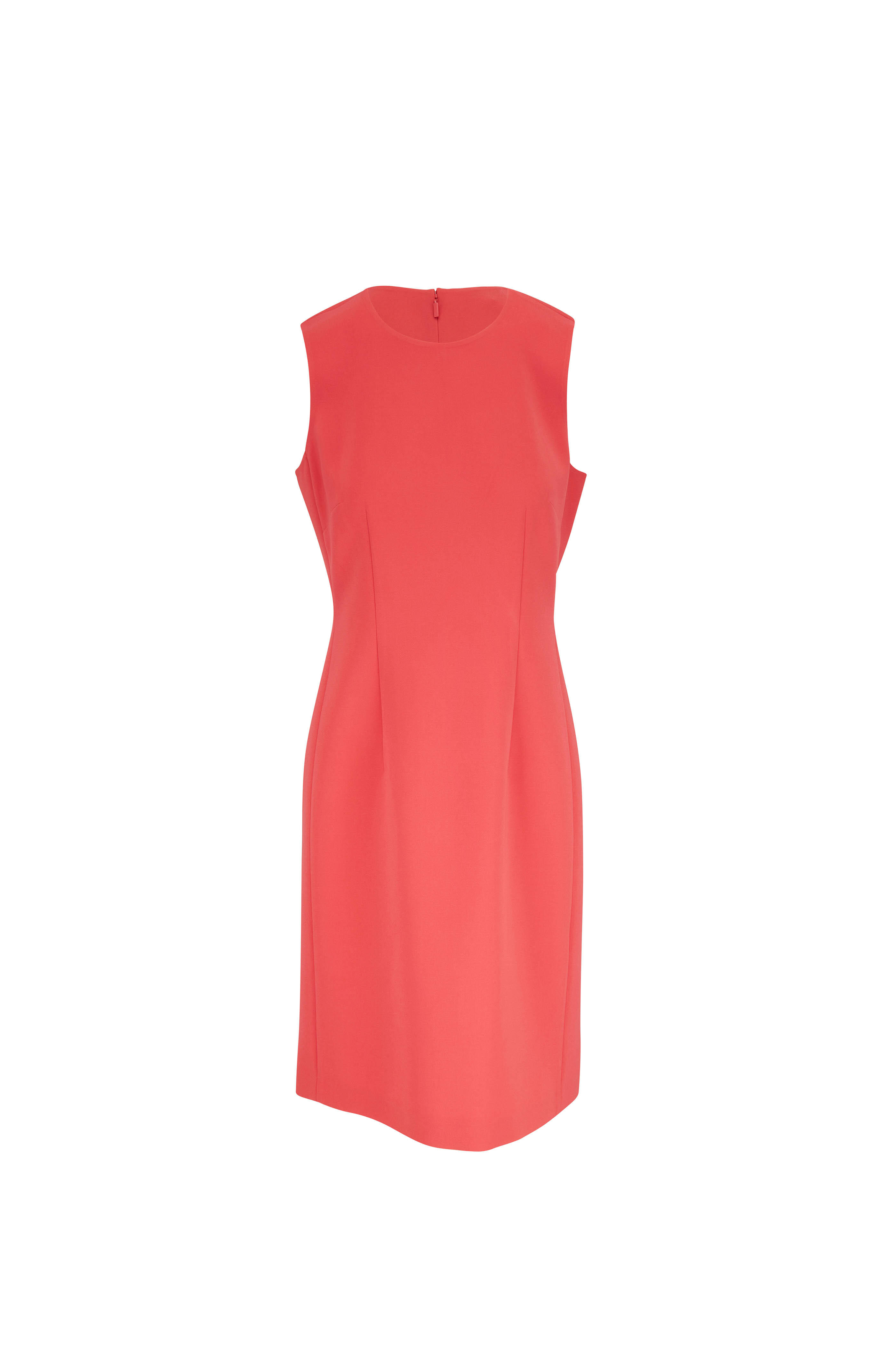 Lafayette 148 New York - Harpson Vibrant Coral Sleeveless Dress