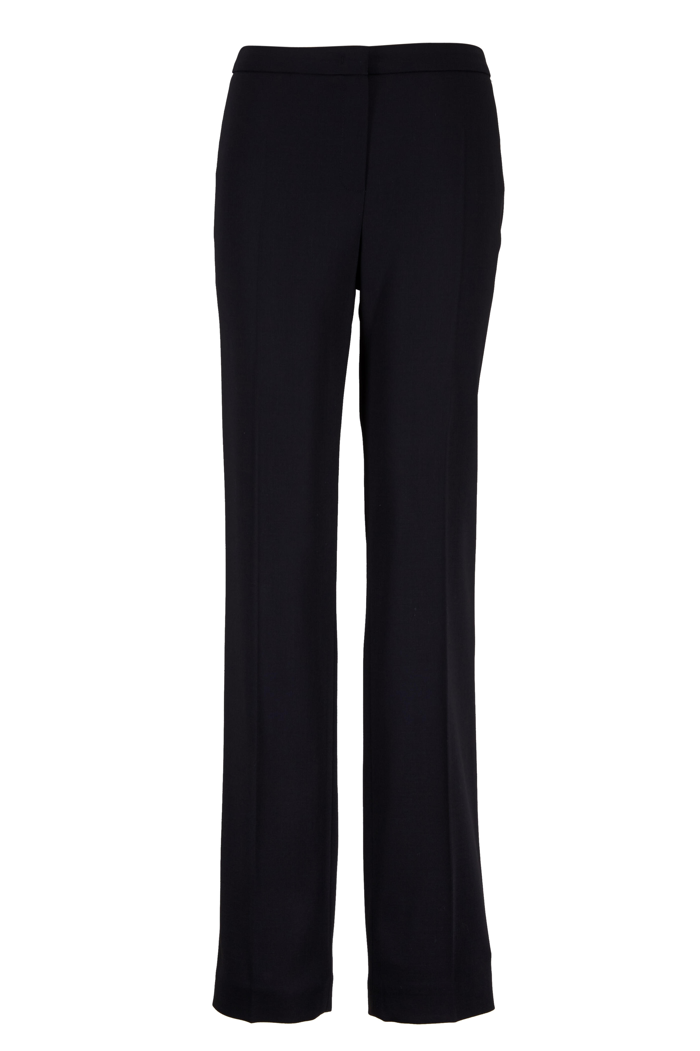 Escada - Tovah Black Stretch Wool Pant