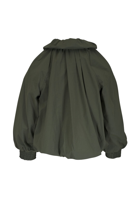 Veronica Beard Circe Army Green Bubble Jacket - view 2
