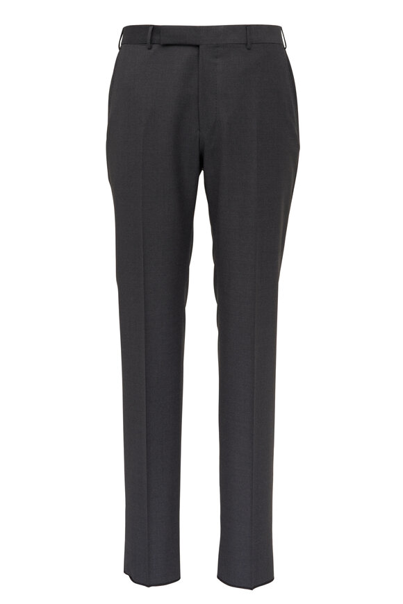 Zegna - Medium Gray Mélange Wool Multi Season Pant