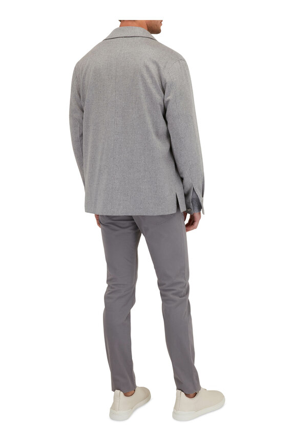 Zegna - Gray Cashmere Overshirt