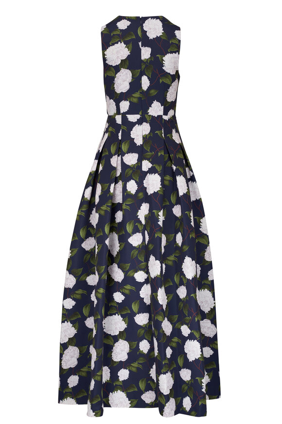 Sachin + Babi - Brooke Moonlit Garden Print Mikado Gown