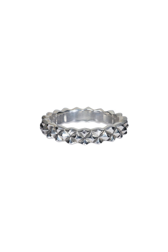 Patricia von Musulin  Sterling Silver Diamond Pattern Bracelet