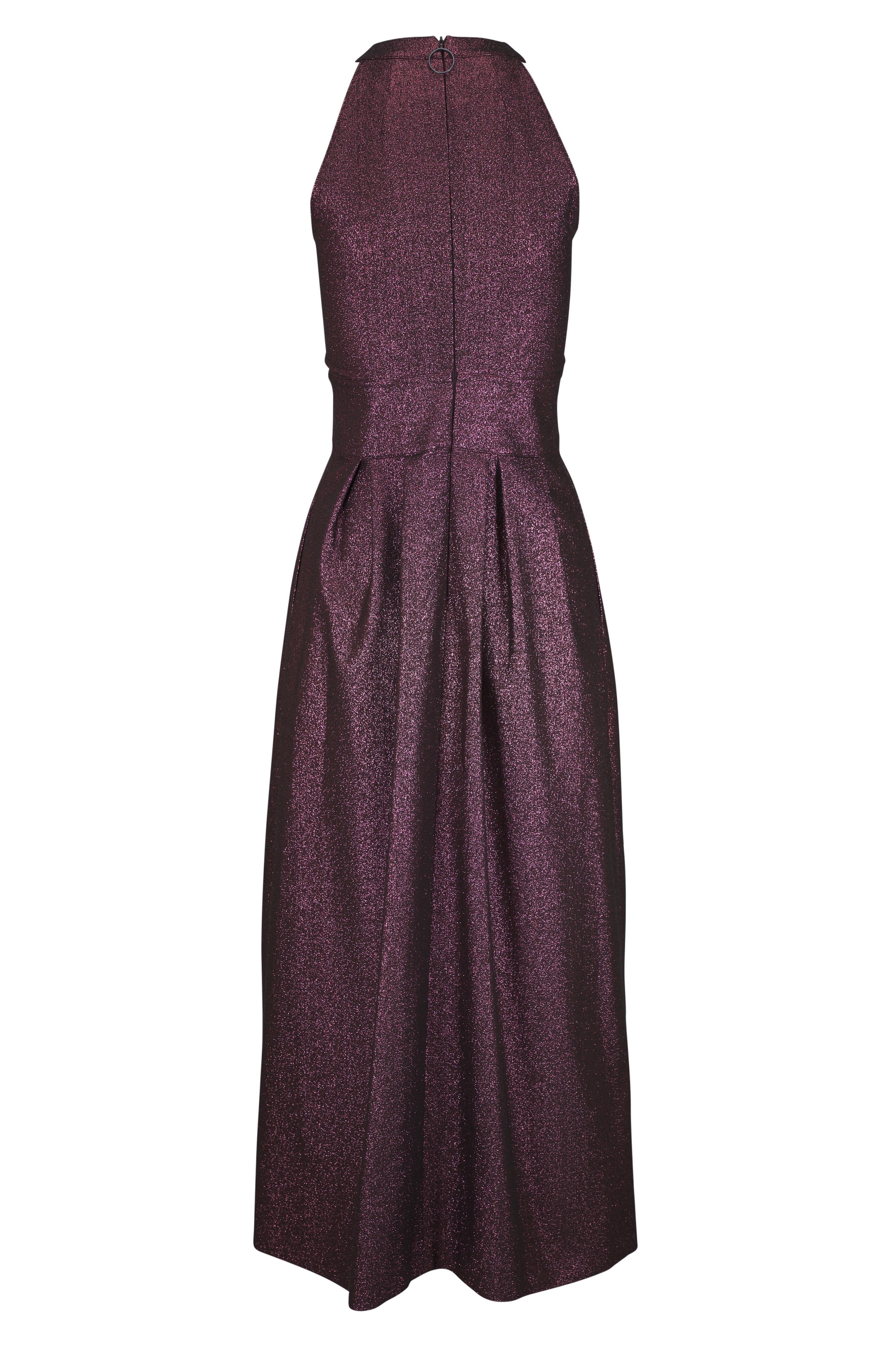 Akris Punto - Blackberry Sleeveless Belted Midi Dress