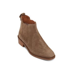 Aquatalia Carmie Light Taupe Cow Suede Boot Mitchell Stores