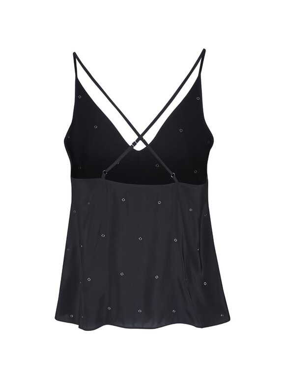 AG Jada Rock Star Crepe Silk V-Neck Cami - view 3