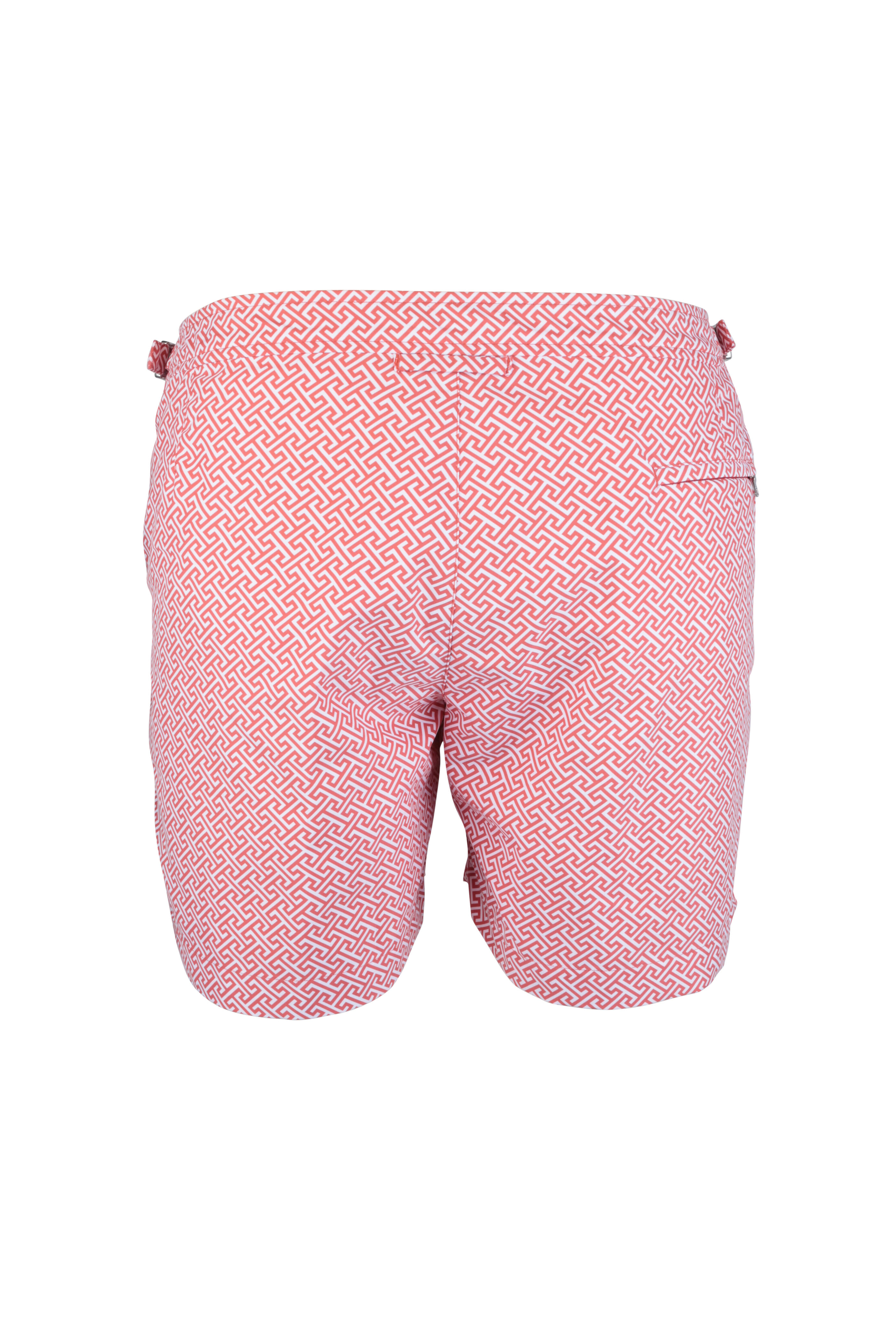 Orlebar Brown - Bulldog Laurito Blush Geometric Print Swim Trunks