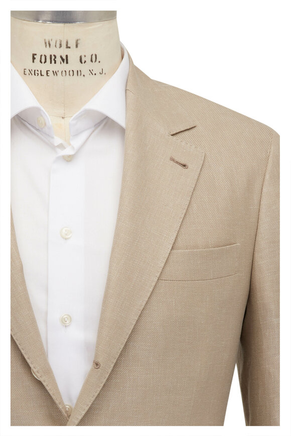 Brunello Cucinelli - Tan Linen Blend Suit