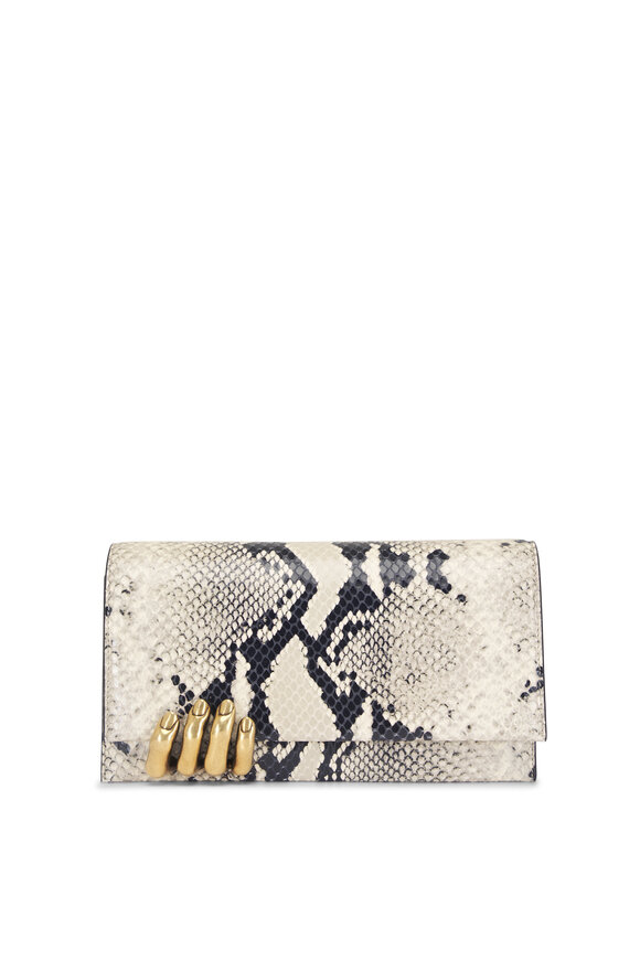 Khaite Embossed Leather Hand Clutch