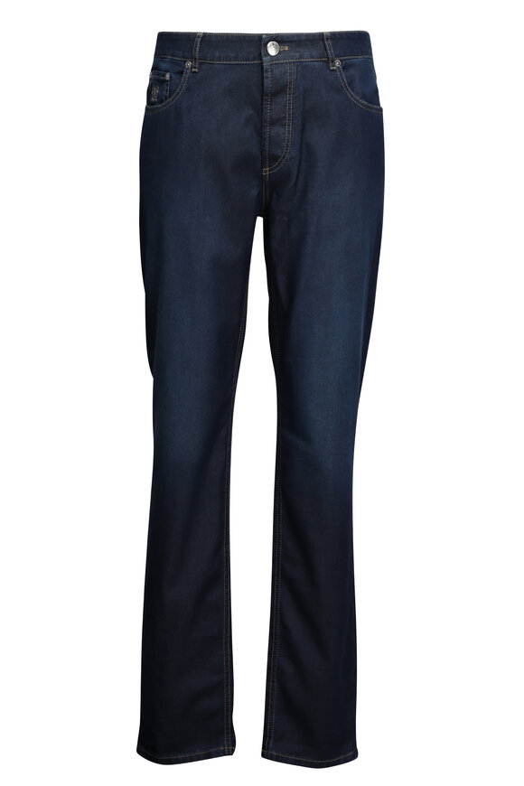 デニム・ジーパン Brunello Cucinelli Stonewashed Stretch Cotton Denim Jeans 14813588_24043877_600.jpg