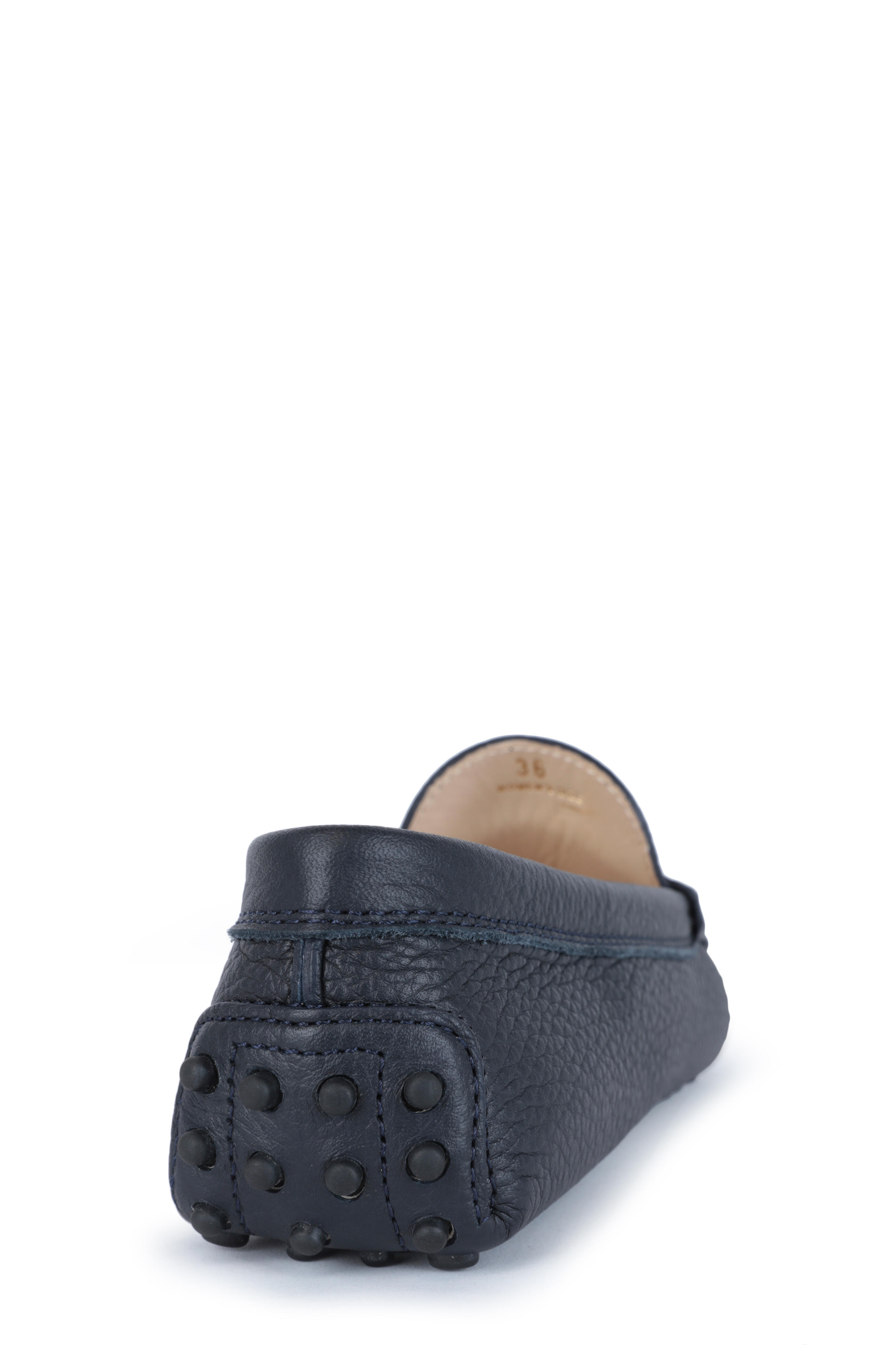Tod's - Gommini Navy Blue Leather Penny Driver