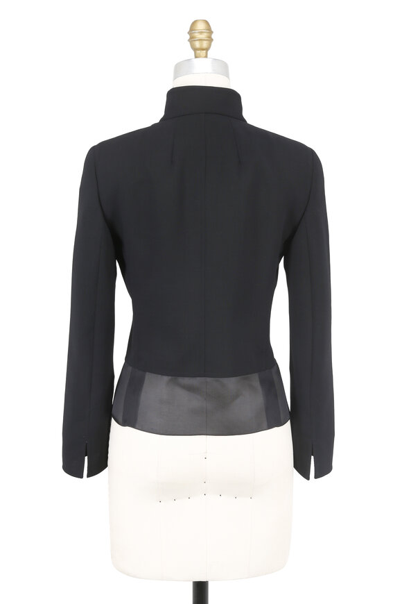 Akris - Ilke Black Short Wool Jacket  