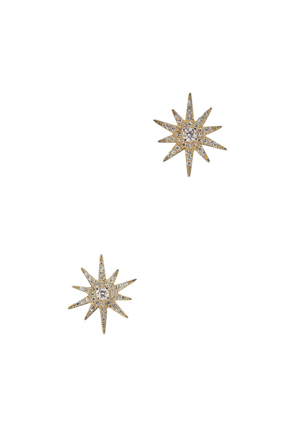 Kai Linz Diamond Starburst Stud Earrings