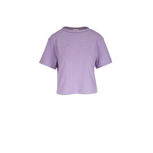Brunello Cucinelli - Lilac Cotton nJersey Monili Boatneck T