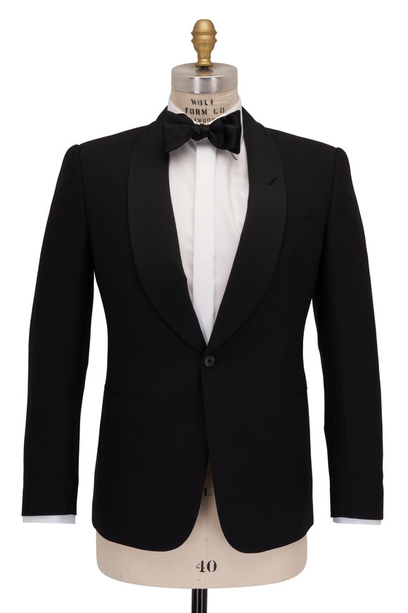 Ralph Lauren Purple Label - Formal Black Wool Shawl Collar Tuxedo 