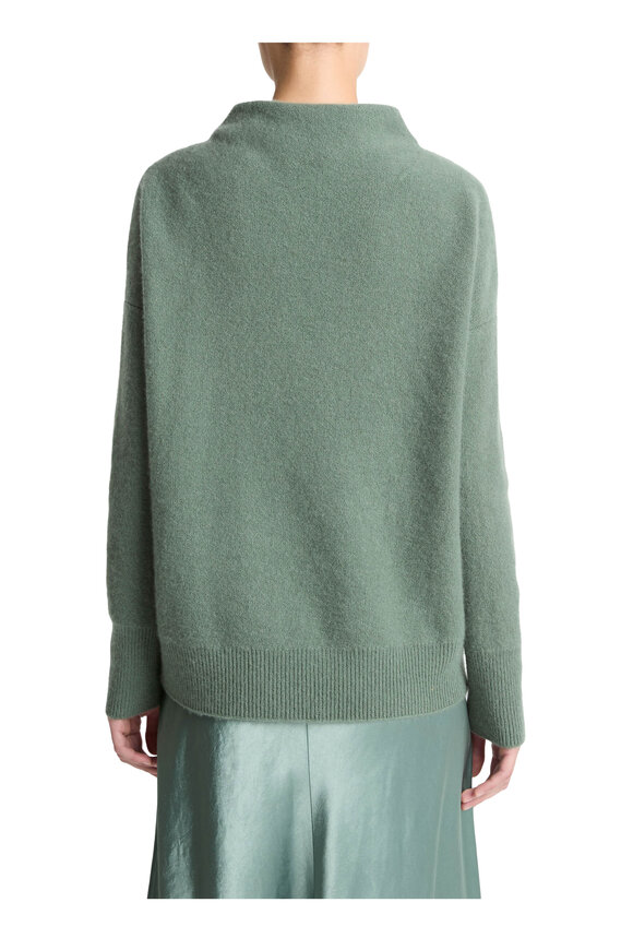 Vince Deep Patina Plush Cashmere Funnel Neck Sweater - view 4