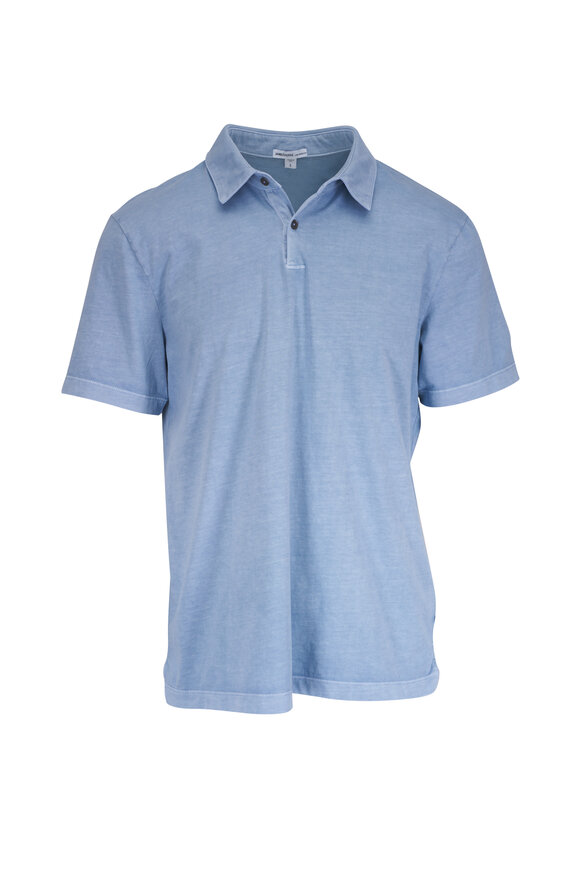 James Perse Azure Standard Cotton Polo