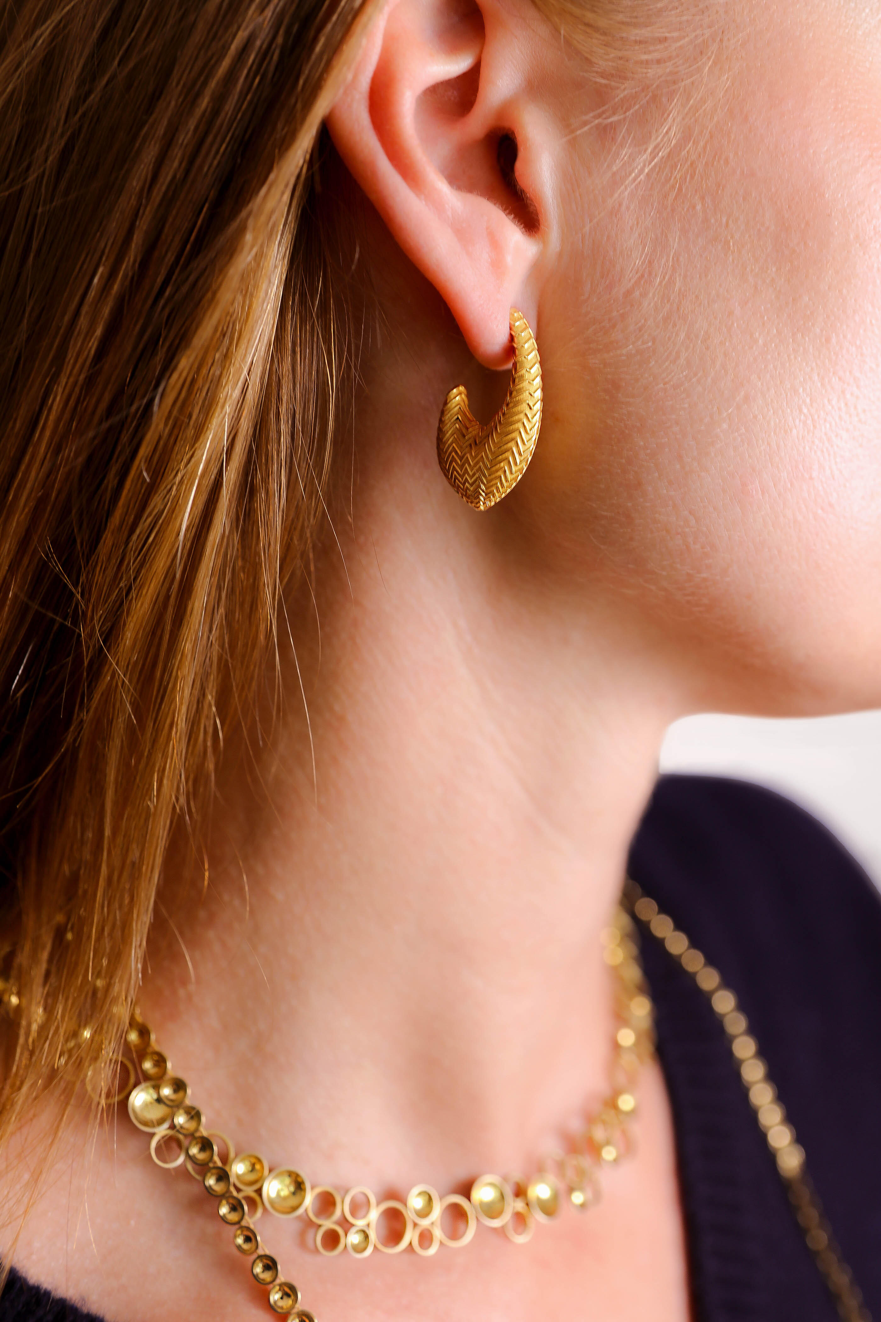 Van Gelder - Medium Baoli Flow Hoop Earrings