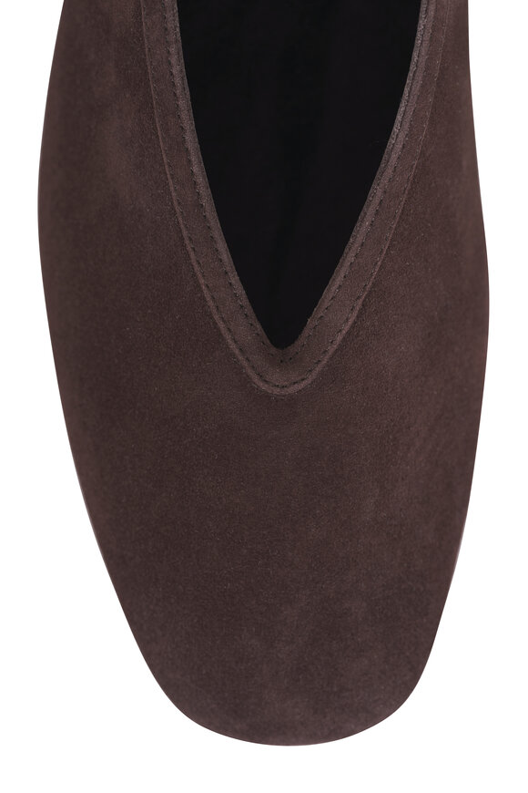 Le Monde Béryl Luna Chocolate Suede Pump, 40mm - view 6