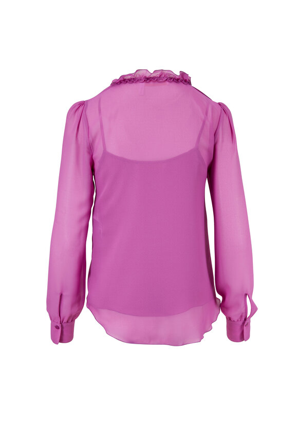 See by Chloé - Striking Purple Keyhole Front Blouse