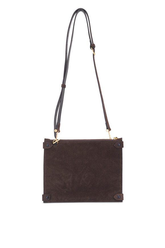 Métier Private Eye Chocolate Suede Satchel - view 6