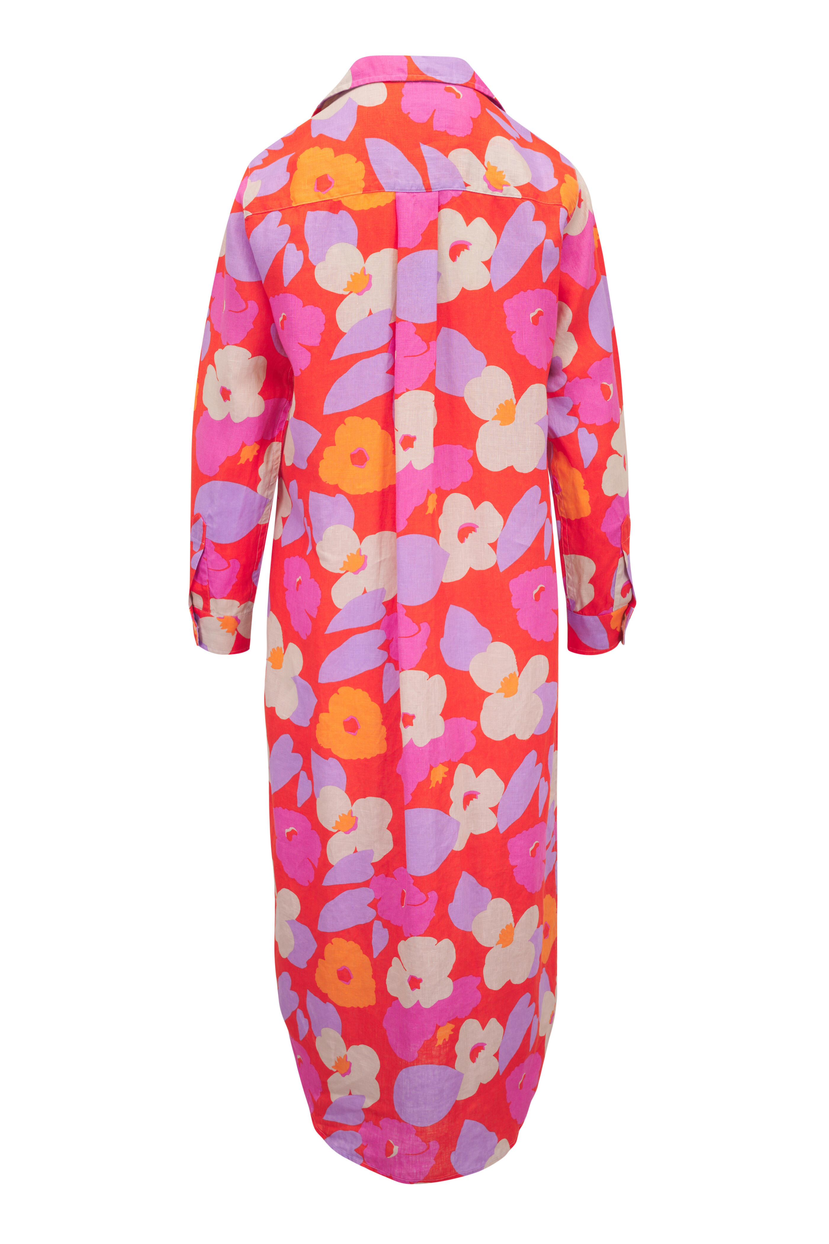 knee length dresses for ladies Frank & Eileen Rory in White Lived In Linen