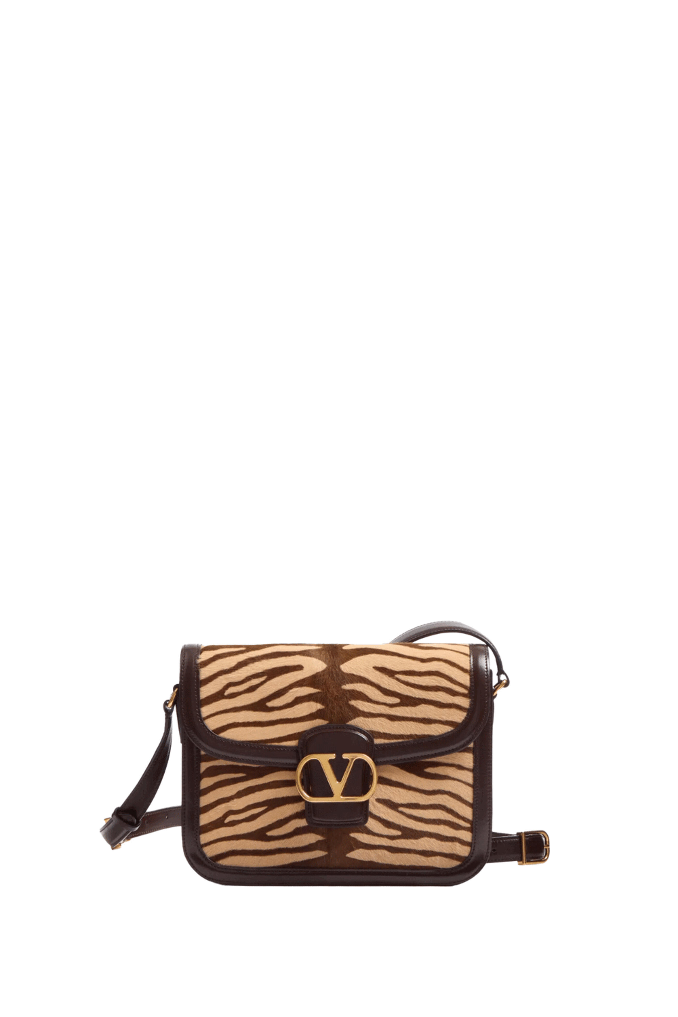 Valentino Garavani - 9TO5 Tiger Shoulder Bag in Brown