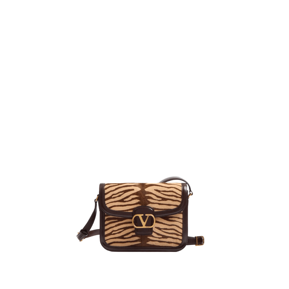 Valentino Garavani - 9TO5 Tiger Shoulder Bag in Brown