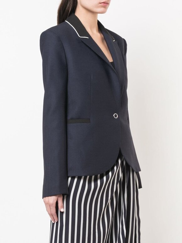 Jonathan Simkhai - Midnight Single Ring Snap Blazer