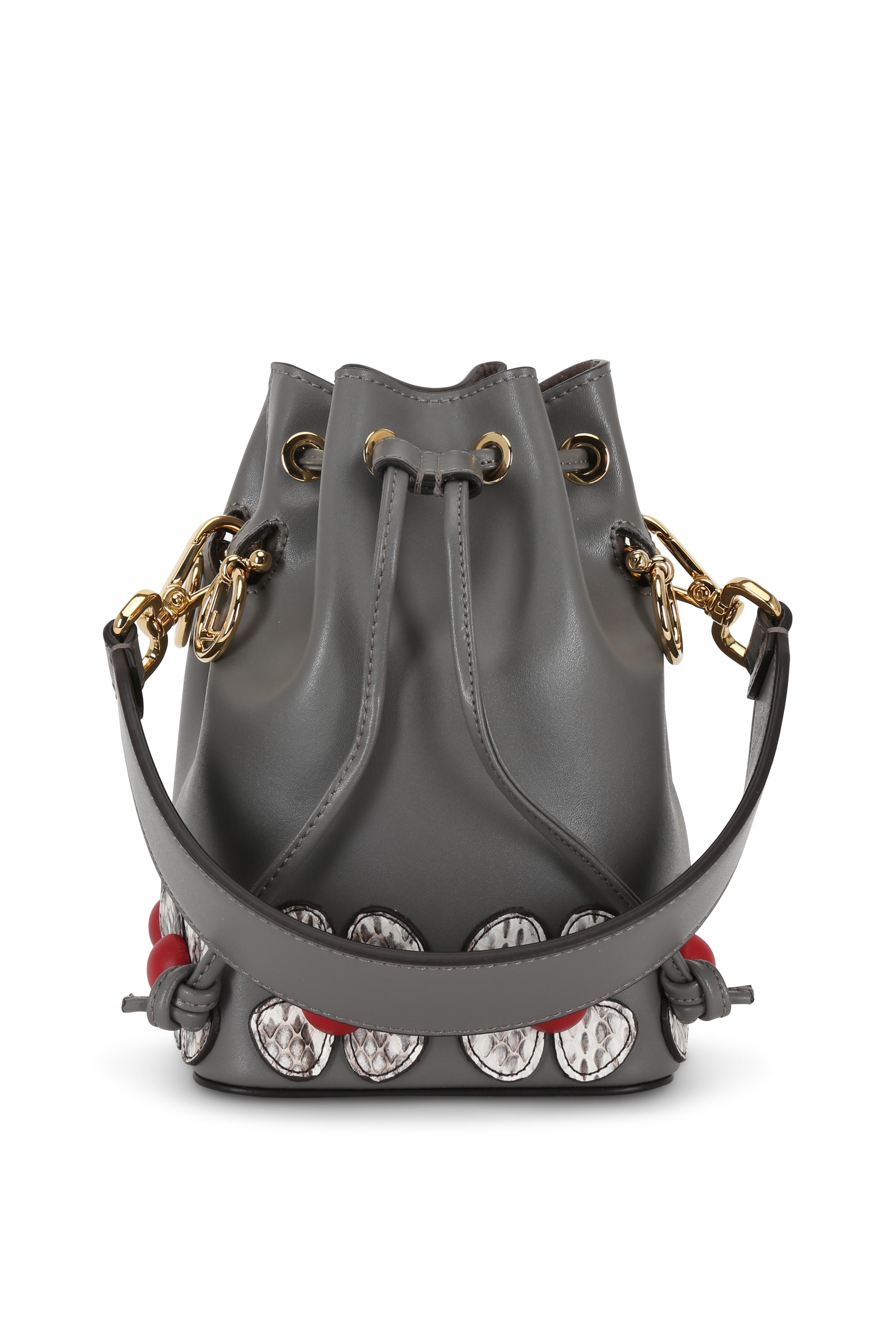 【FENDI】MINI MON TRESOR BAG◆8BS093ASU0 Mon Tresor Fabric Gray | Fendi