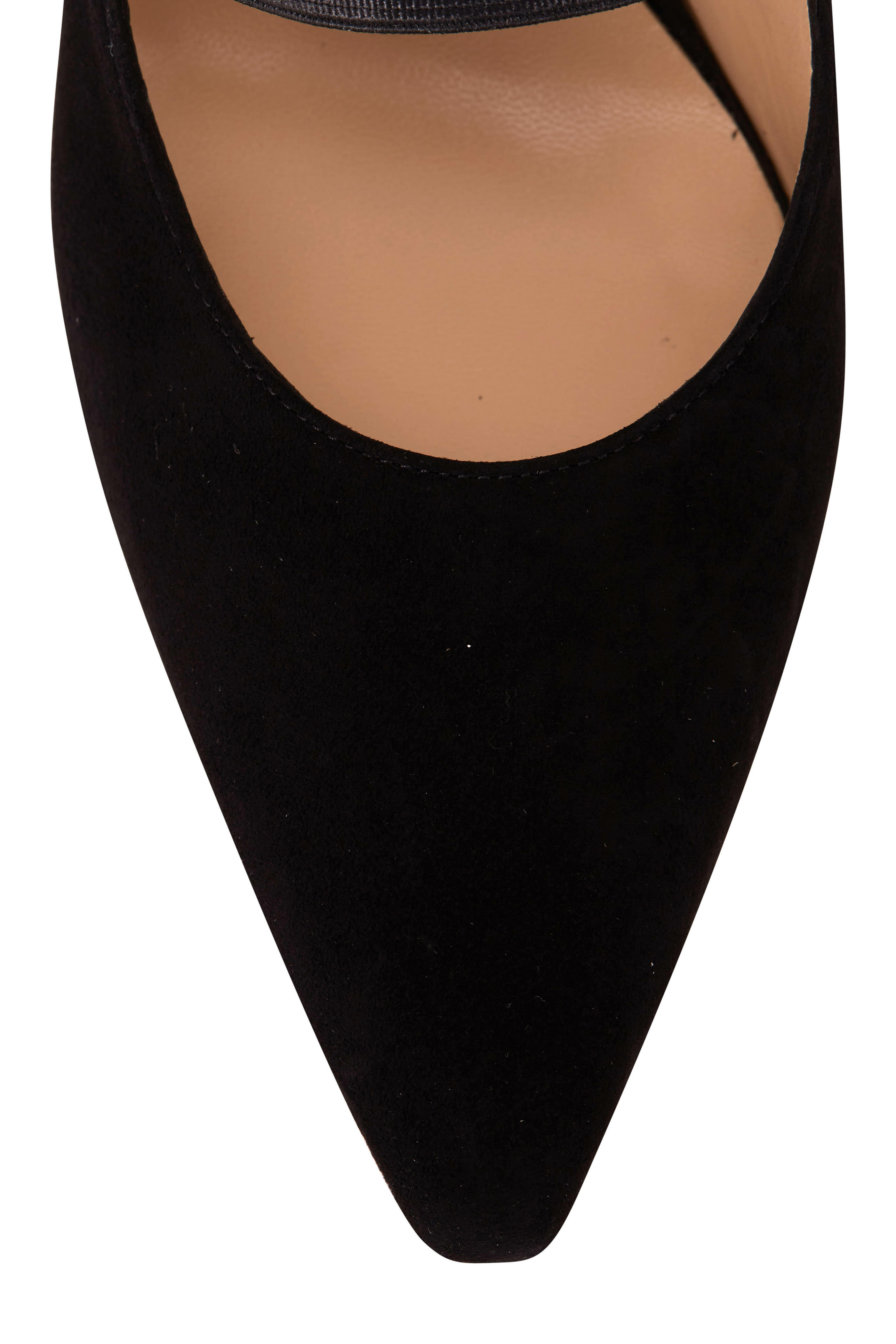 Jimmy Choo - Saffi Black Suede Pointed Toe Mule, 70mm
