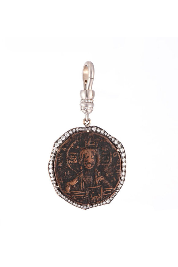 Sylva & Cie Byzantine Empire Coin Pendant - view 1