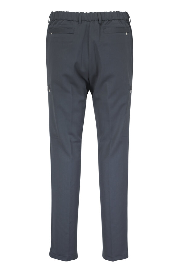Marco Pescarolo Metis Dark Gray Stretch Wool Cargo Pant - view 6