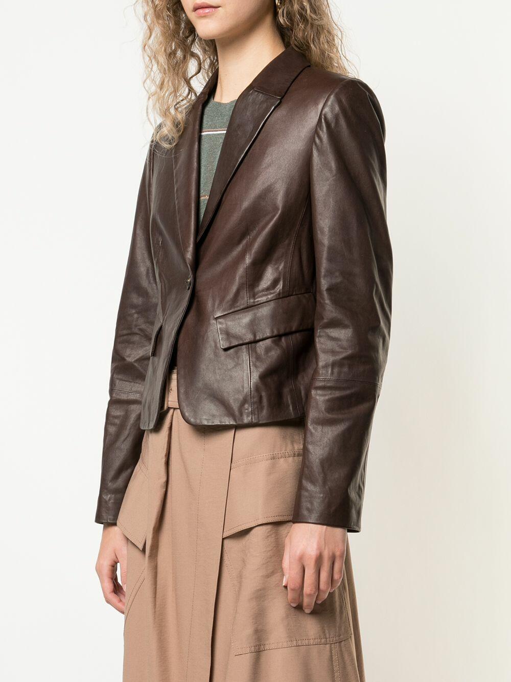 Brunello Cucinelli - Espresso Country Leather Jacket