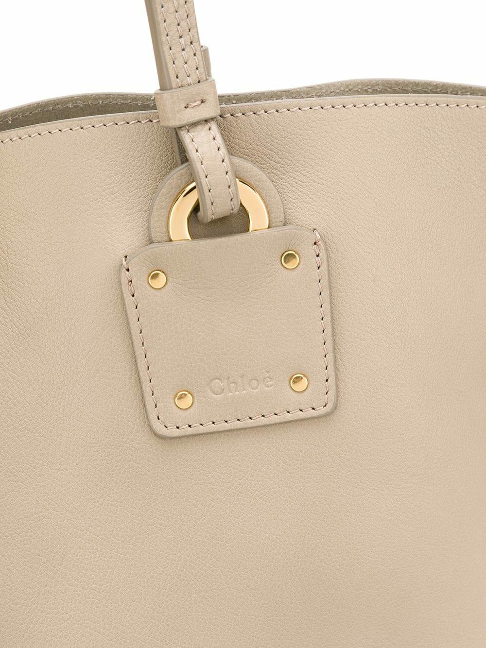 Chloé - Vick Motty Gray Leather Medium Tote | Mitchell Stores