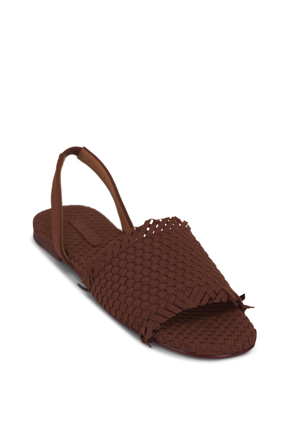 Naghedi Havana Adobe Woven Flat Sandal