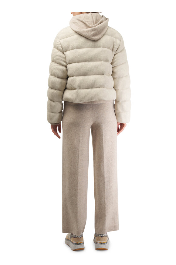 Moncler - Thoiry Beige Cotton Down Jacket