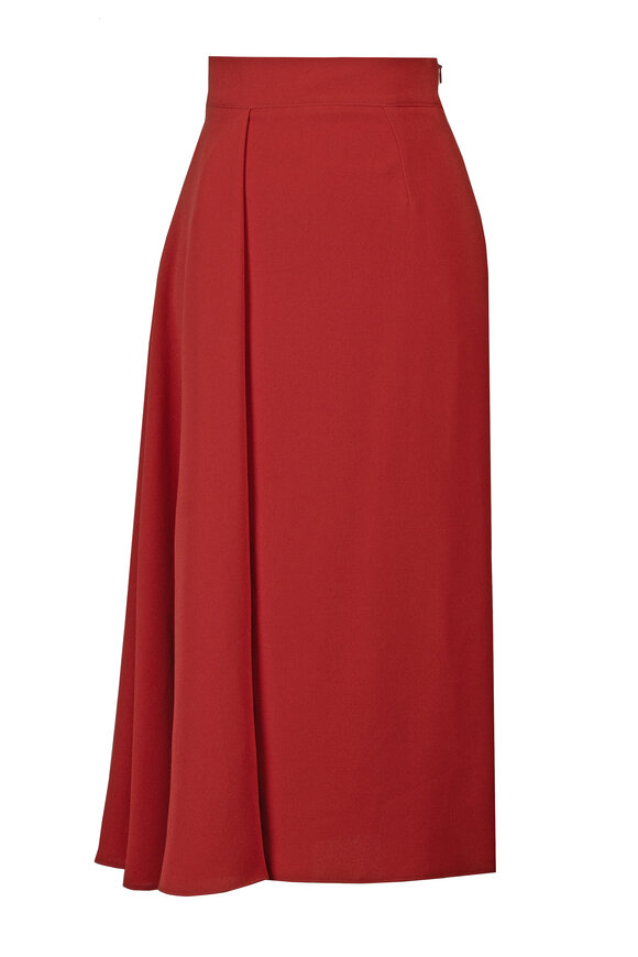 Edeline Lee Dawn Carmine Midi Skirt - view 1