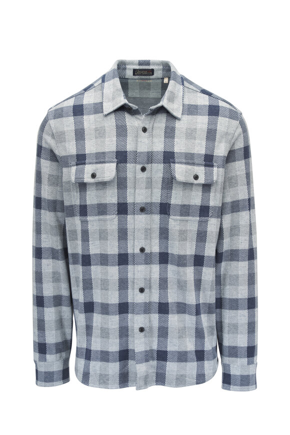 Faherty Brand Legend™ Snowy Night Check Sweater Shirt