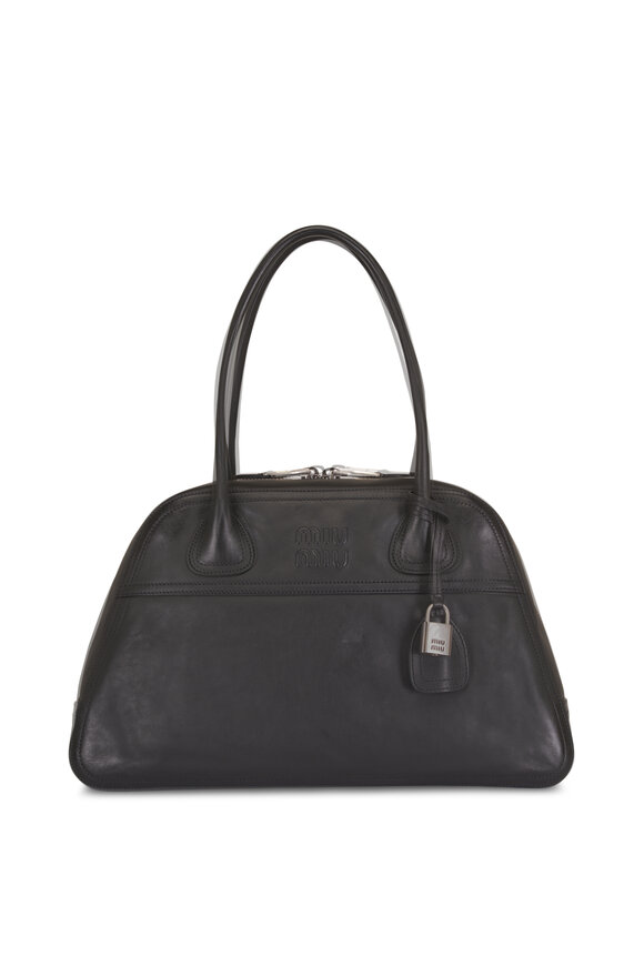Miu Miu Medium Vivant Nero Leather Bag - view 1