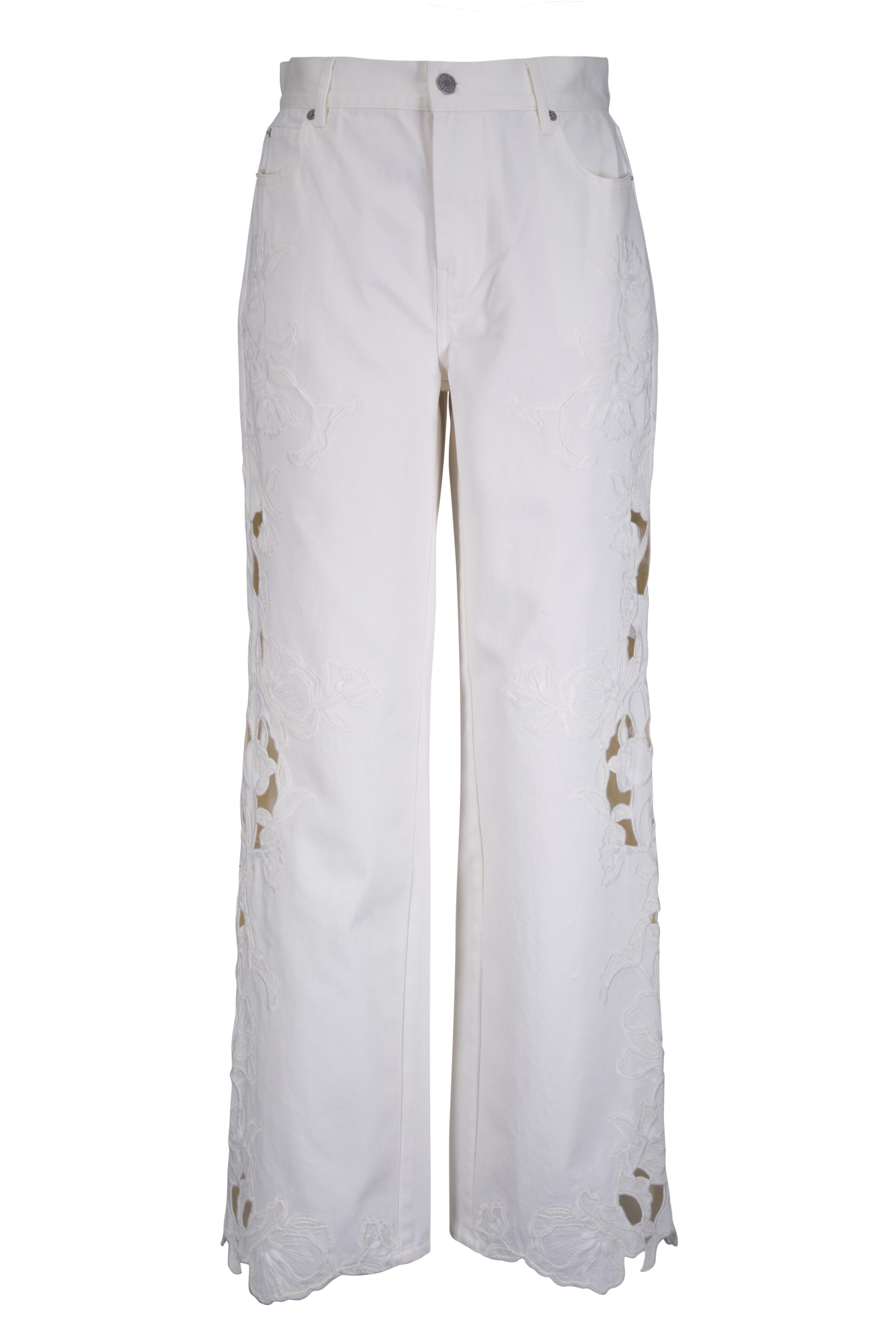 Simkhai - Porter Marshmallow White Embroidered Jean - view 1