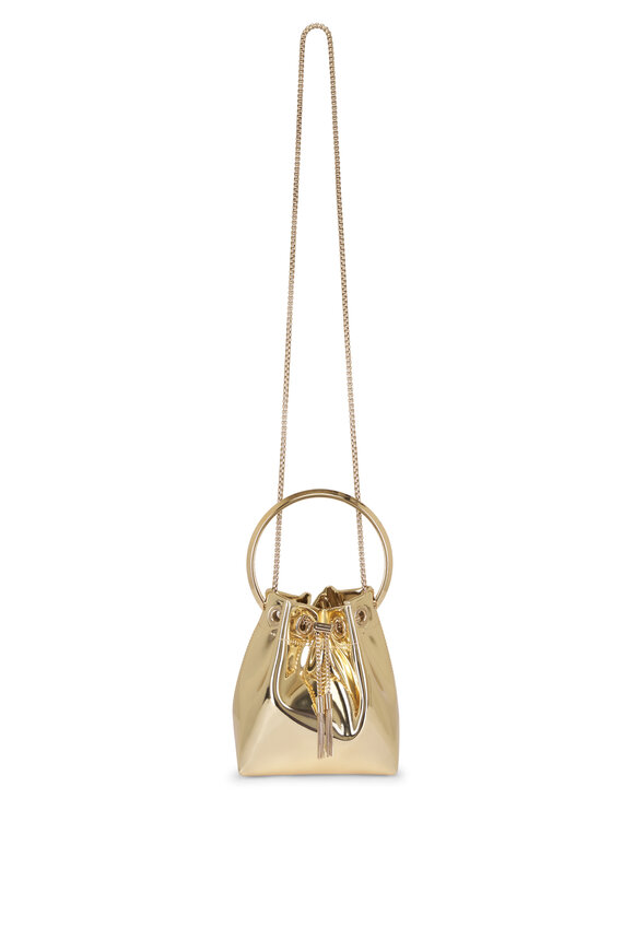 Jimmy Choo Bon Bon Silver Mirror Top Handle Bag - view 1