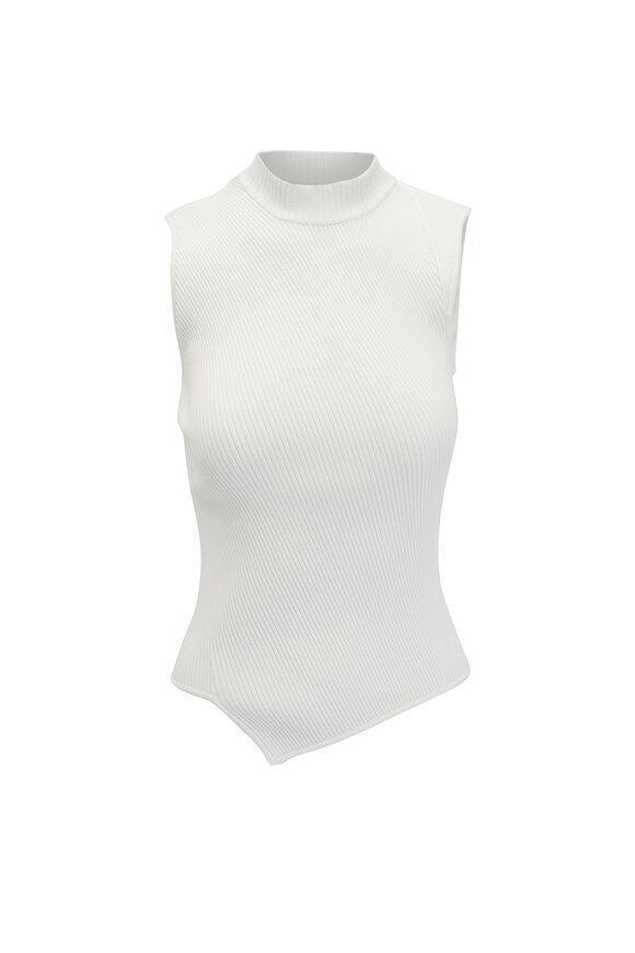 Totême Meringue Asymmetric Knit Top