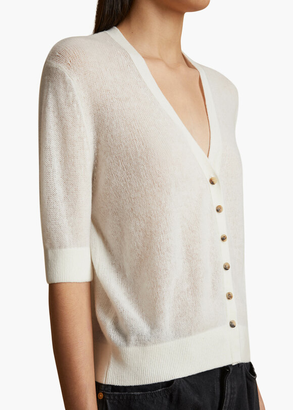 Khaite - Dianna Glaze Cashmere Cardigan 