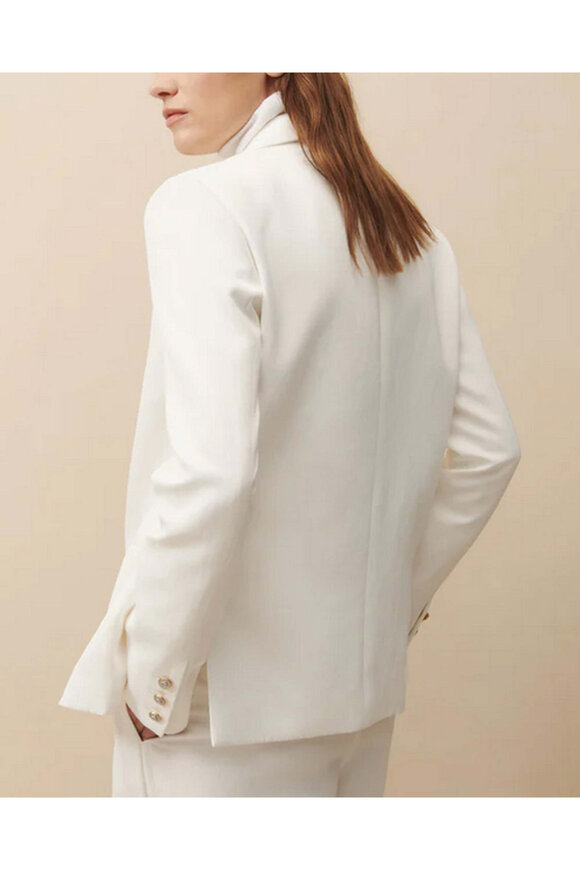 TWP White Zip Cuff Boyfriend Blazer - view 3